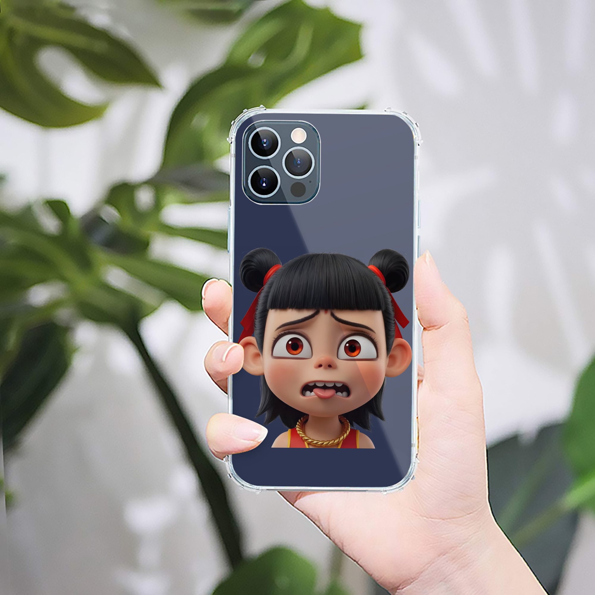 （画像用） Ne Zha 2 ナタ 魔童の大暴れ 【iPhone 12シリーズ対応】透明スマホケース（クリアソフトケース）